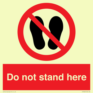 Do not stand here